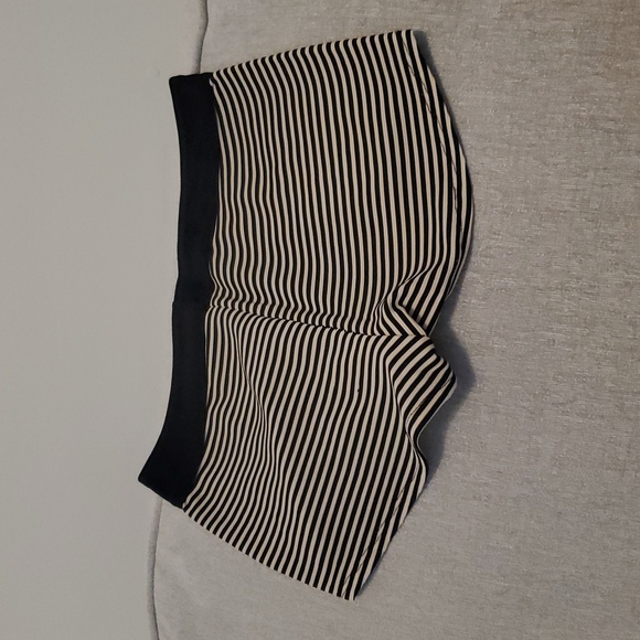 Bare Nothings Swim Bottoms Shorts Black And White Stripes - Picture 2 of 3